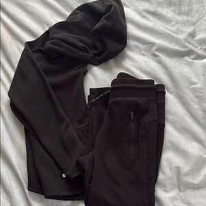 Kids GAP Black Hoodie and Jogger Set, size 6/7